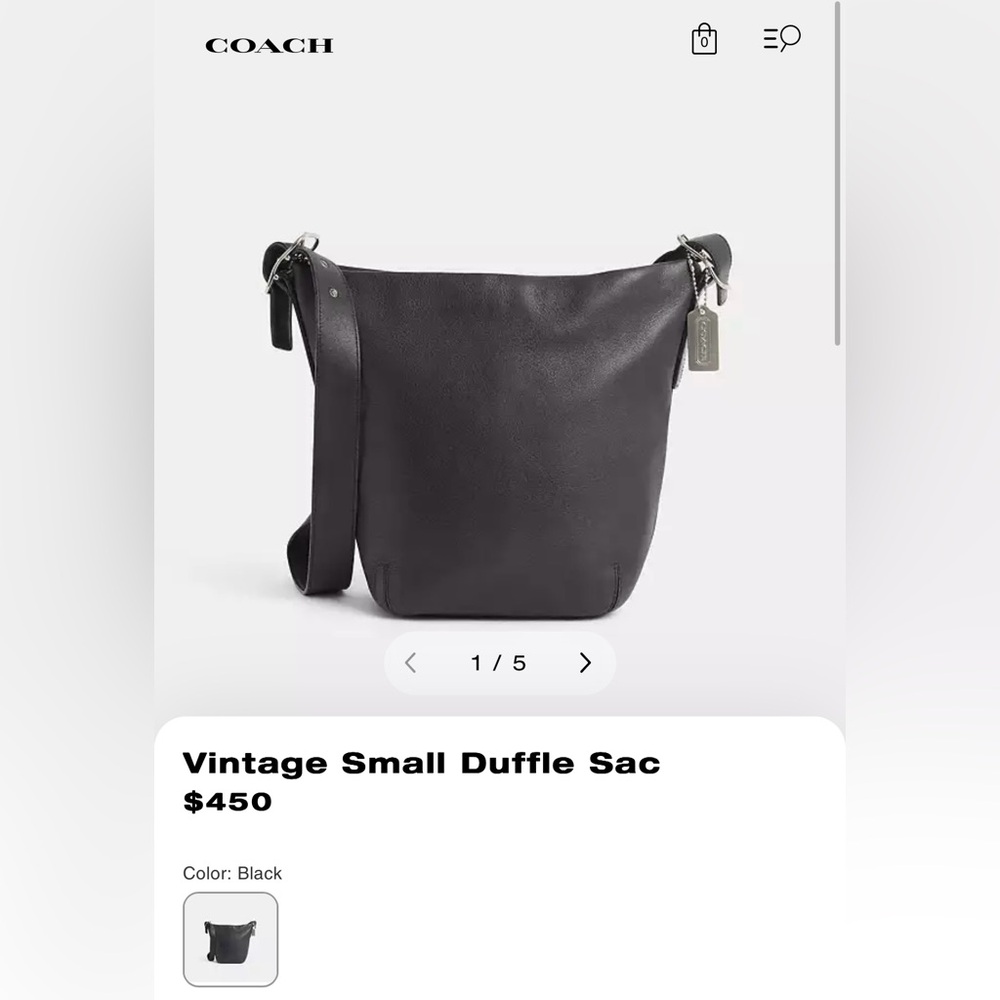 VINTAGE COACH BLACK DUFFLE SOHO LEGACY 9186 SHOULDER BAG - Picture 14 of 15